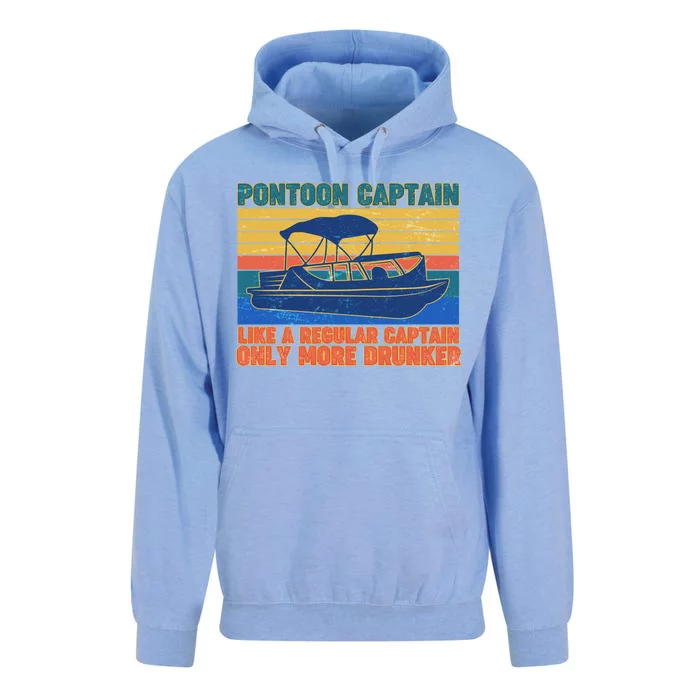 Pontoon Drunk Captain Unisex Surf Hoodie