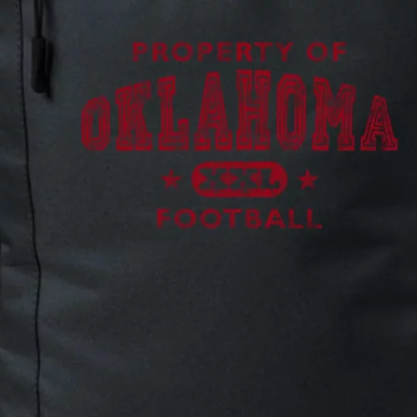 Property Of Oklahoma Football Xxl Gift Daily Commute Backpack