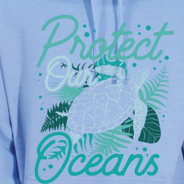 Protect Our Oceans Save Ocean Protection Clean Sea Cool Gift Unisex Surf Hoodie