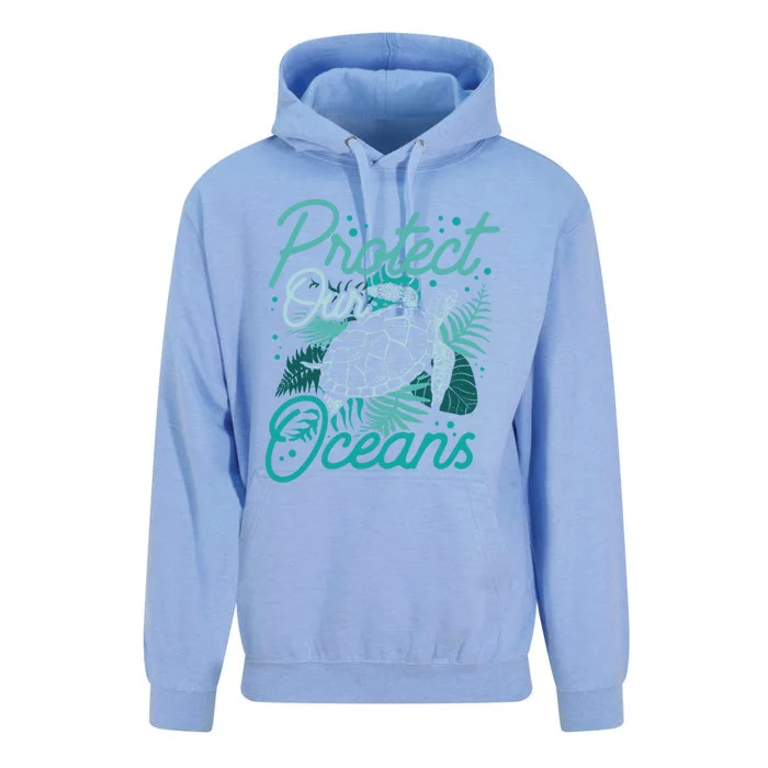 Protect Our Oceans Save Ocean Protection Clean Sea Cool Gift Unisex Surf Hoodie