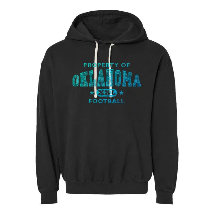 Property Of Oklahoma Football Xxl Gift Garment-Dyed Fleece Hoodie