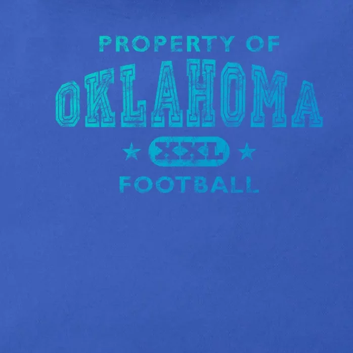 Property Of Oklahoma Football Xxl Gift Zip Tote Bag