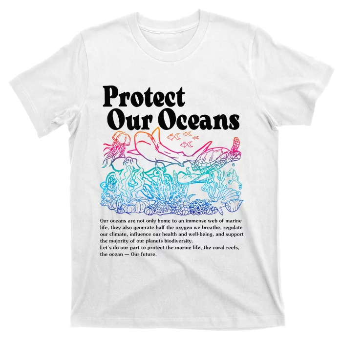 Protect Our Oceans Save Earth World Ocean Day 2023 T-Shirt