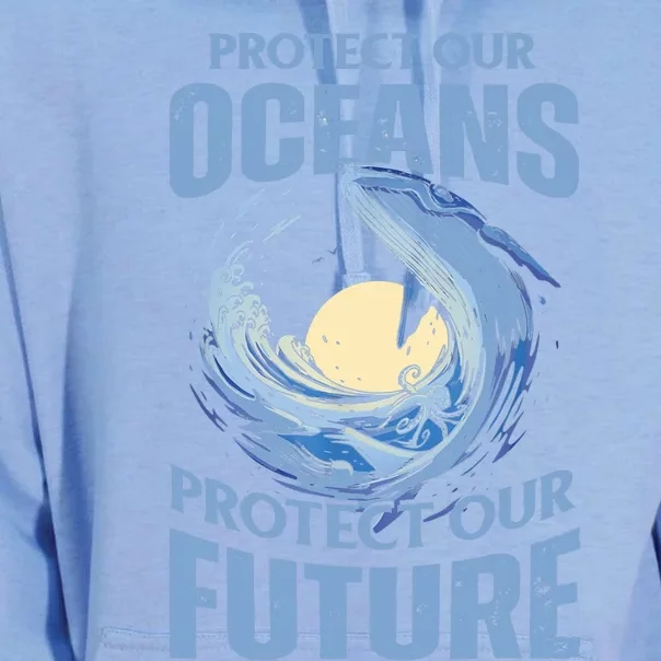 Protect Our Oceans Protect Our Future Climate Change Unisex Surf Hoodie