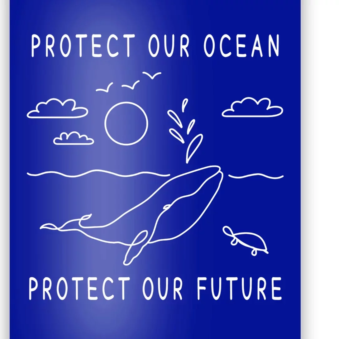 Protect Our Ocean Protect Our Future Sea Earth Day Climate Cool Gift Poster