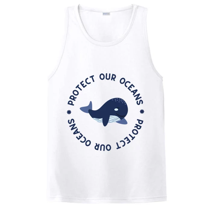 Protect Our Oceans Swimming Cute Whale Orca In Sea Ocean Gift Performance Tank