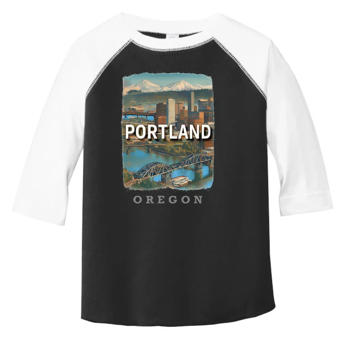 Portland Oregon Or City Of Bridges Sd658 Toddler Fine Jersey T-Shirt