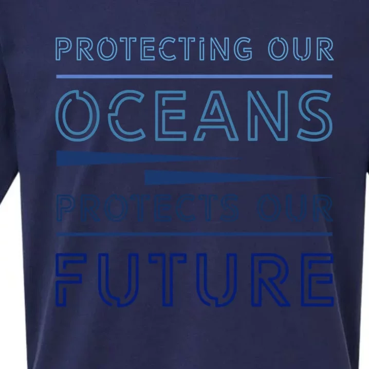 Protecting Our Oceans Protect Our Future Environt Gift Sueded Cloud Jersey T-Shirt