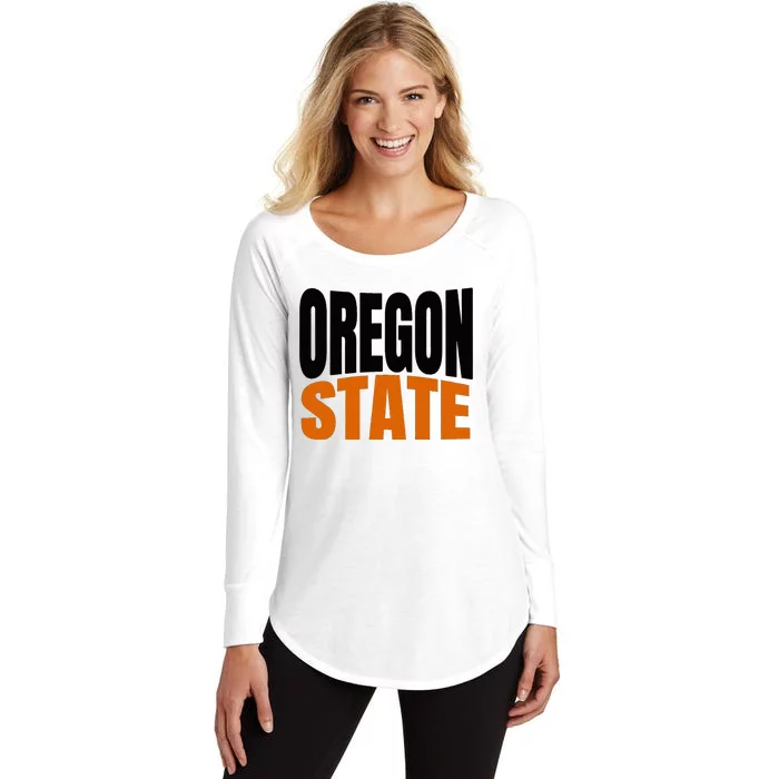 Pride Of Oregon State Women's Perfect Tri Tunic Long Sleeve Shirt