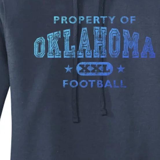 Property Of Oklahoma Football Xxl Gift Women's Pullover Hoodie