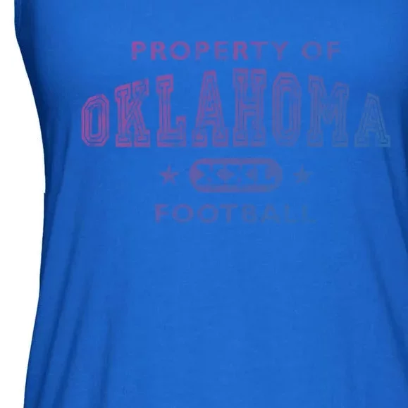 Property Of Oklahoma Football Xxl Gift Ladies Essential Flowy Tank