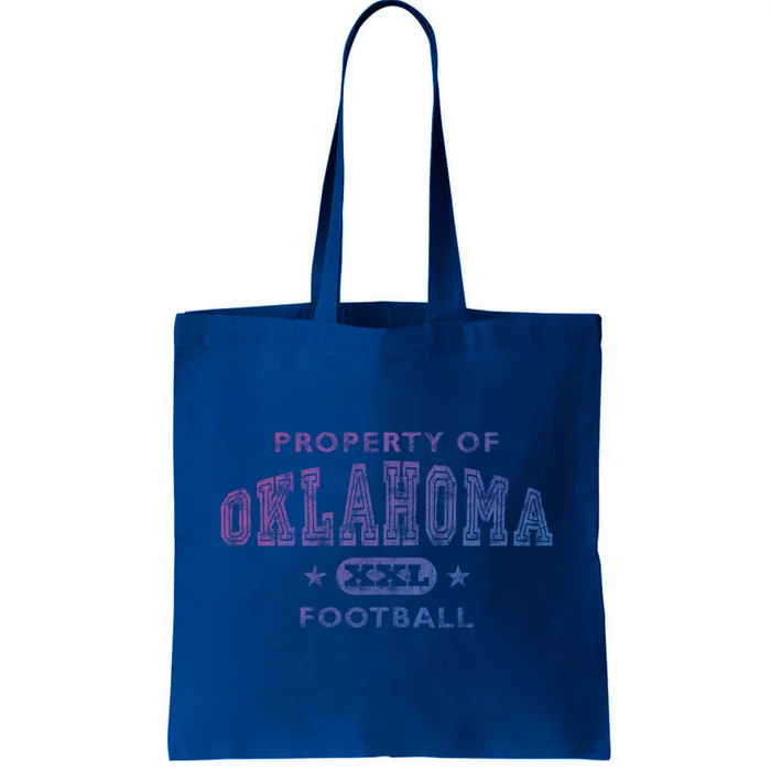 Property Of Oklahoma Football Xxl Gift Tote Bag