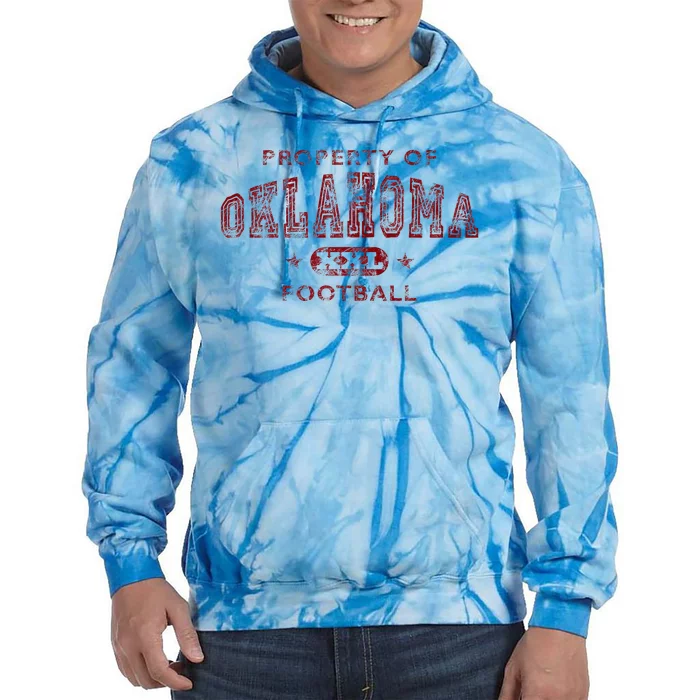 Property Of Oklahoma Football Tie Dye Hoodie