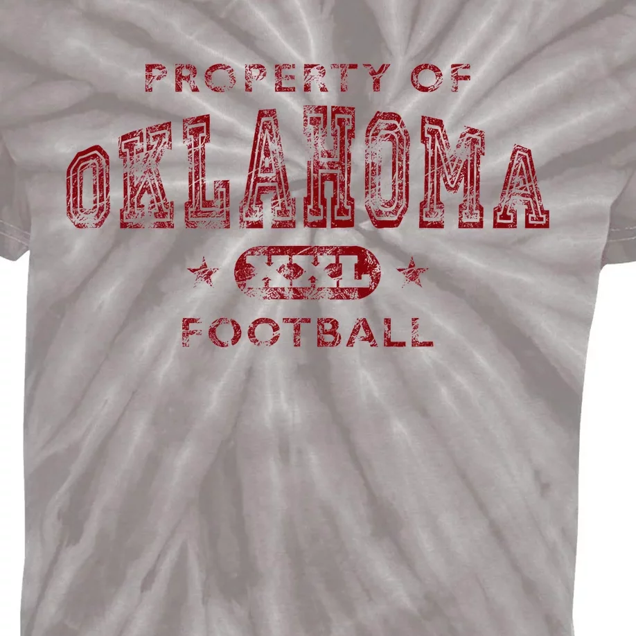 Property Of Oklahoma Football Kids Tie-Dye T-Shirt