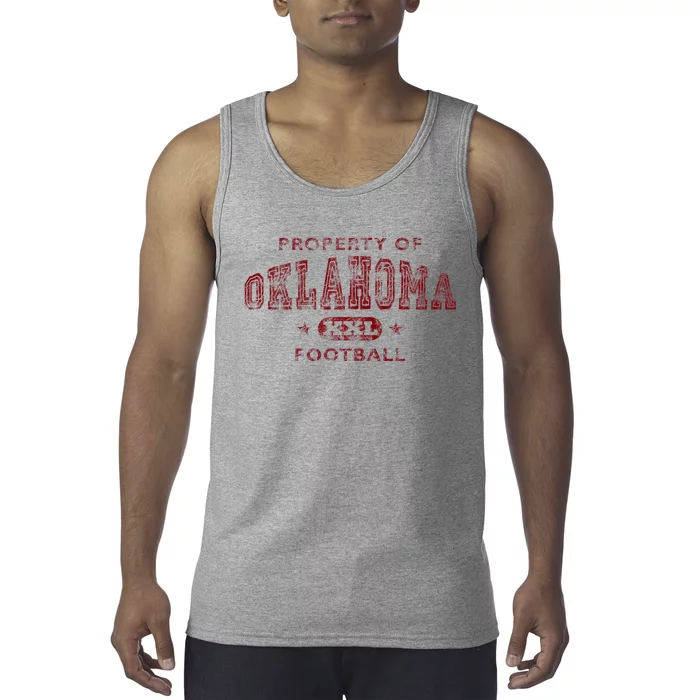 Property Of Oklahoma Football Tank Top