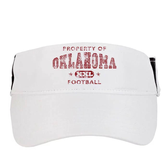 Property Of Oklahoma Football Adult Drive Performance Visor