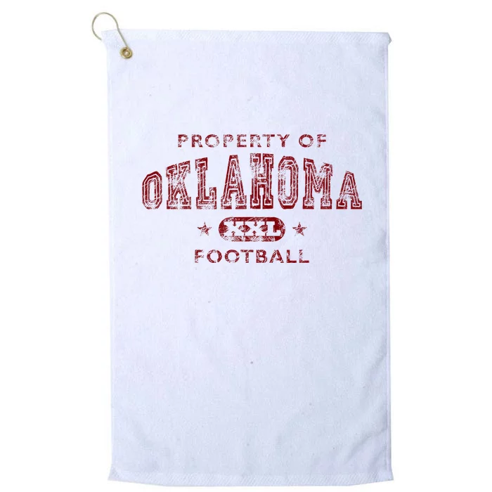 Property Of Oklahoma Football Platinum Collection Golf Towel