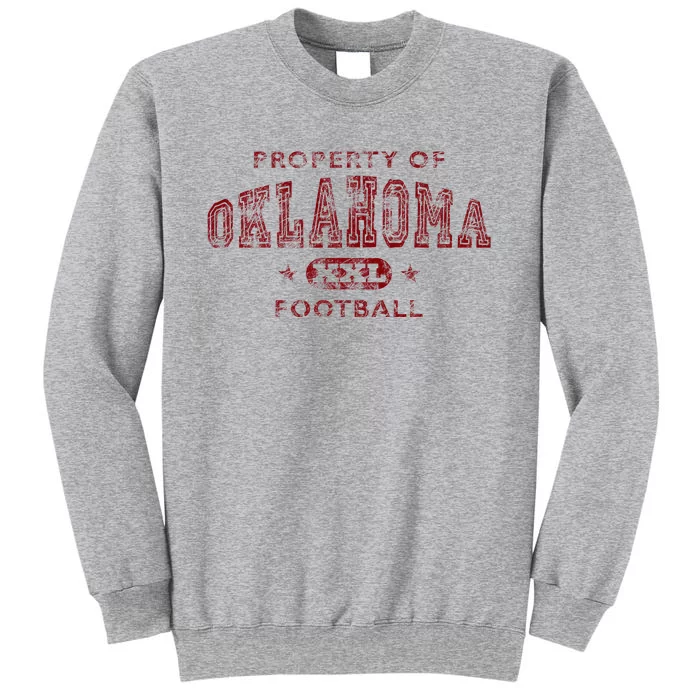 Property Of Oklahoma Football Xxl Tall Sweatshirt