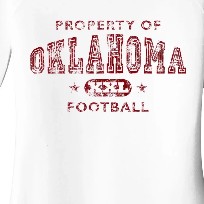 Property Of Oklahoma Football Xxl Women's Perfect Tri Tunic Long Sleeve Shirt