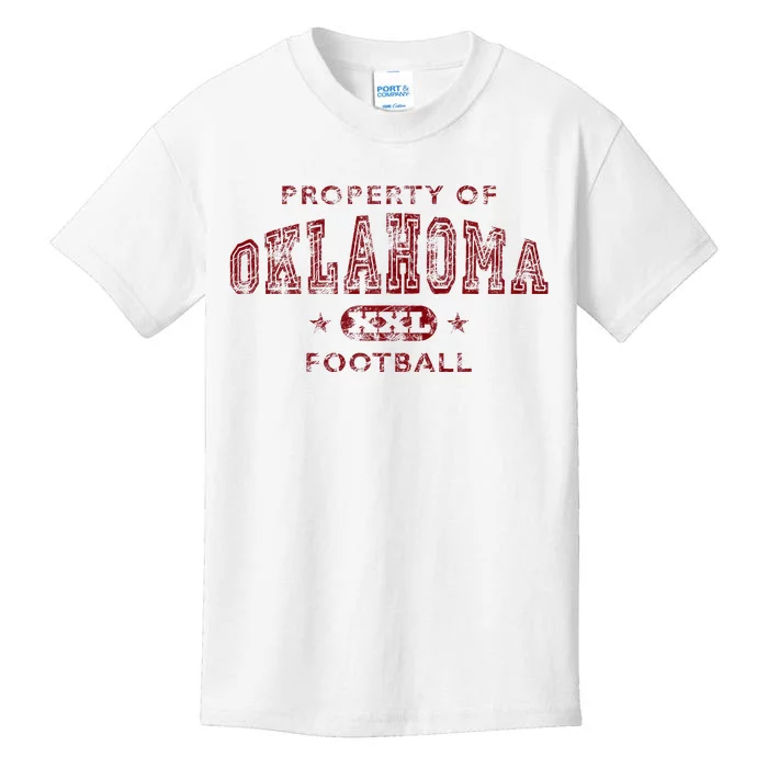 Property Of Oklahoma Football Xxl Kids T-Shirt