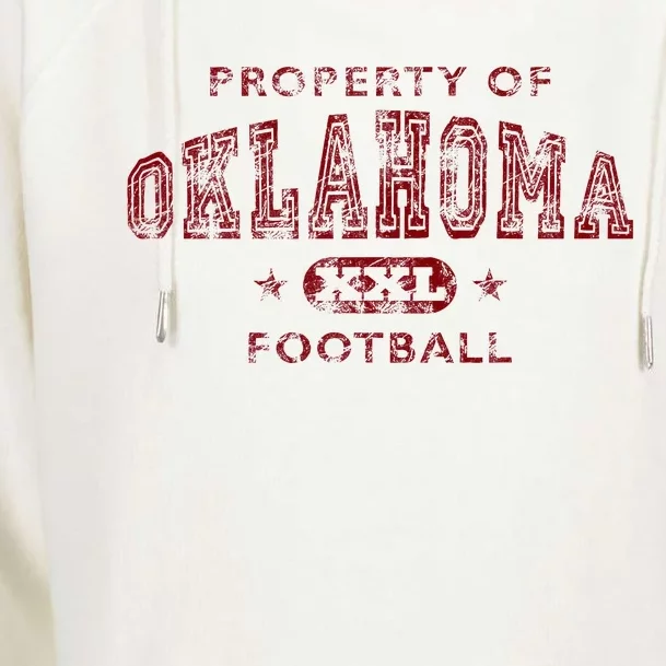 Property Of Oklahoma Football Xxl Womens Funnel Neck Pullover Hood