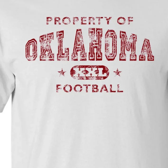 Property Of Oklahoma Football Xxl Tall T-Shirt