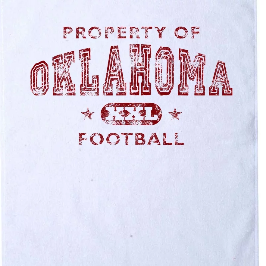 Property Of Oklahoma Football Xxl Platinum Collection Golf Towel