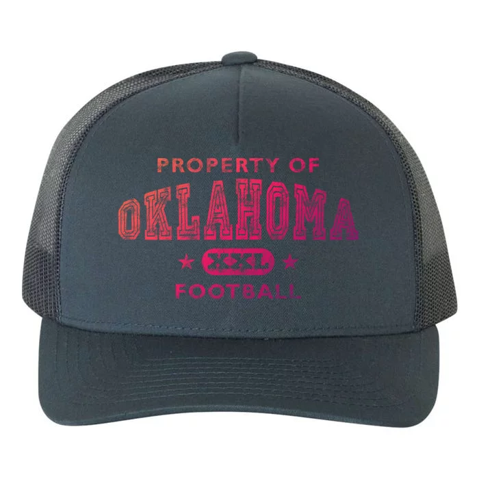 Property Of Oklahoma Football Xxl Gift Yupoong Adult 5-Panel Trucker Hat