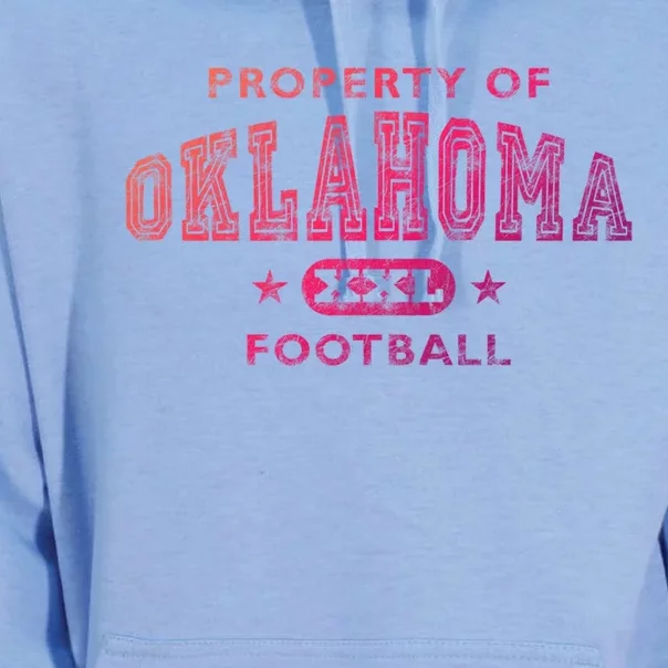 Property Of Oklahoma Football Xxl Gift Unisex Surf Hoodie