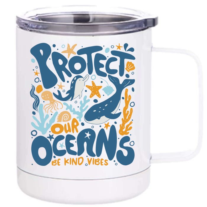 Protect Our Oceans Respect Locals Apparel Beach Lover 12 oz Stainless Steel Tumbler Cup