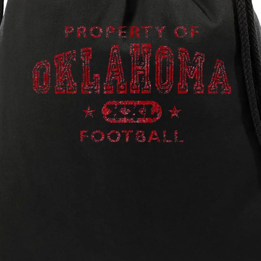 Property of Oklahoma Football XXL Drawstring Bag