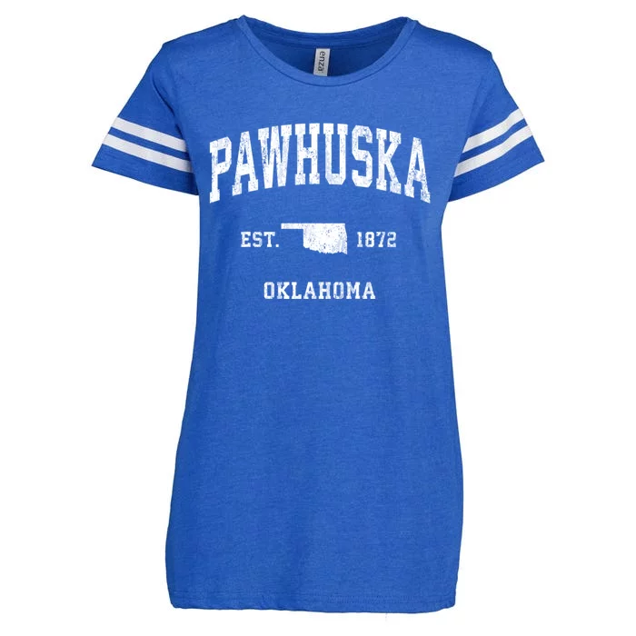 Pawhuska Oklahoma Ok Vintage Athletic Sports Enza Ladies Jersey Football T-Shirt