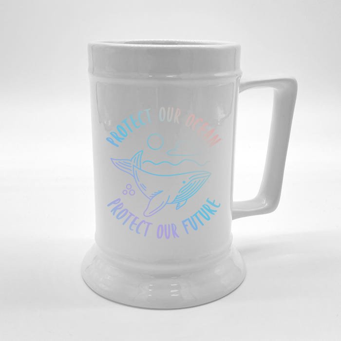 Protect Our Ocean Protect Our Future Climate Change Gift Front & Back Beer Stein