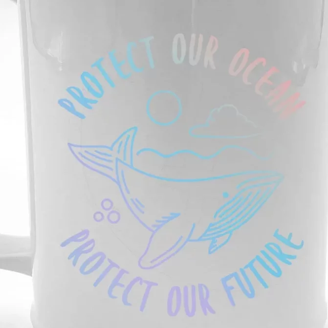 Protect Our Ocean Protect Our Future Climate Change Gift Front & Back Beer Stein