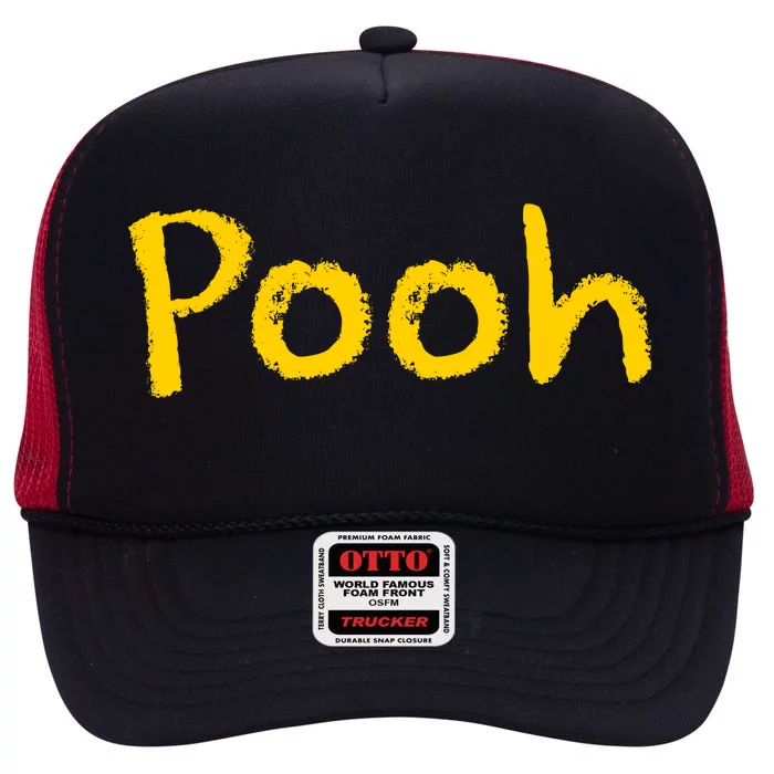 Pooh Halloween Costume High Crown Mesh Trucker Hat