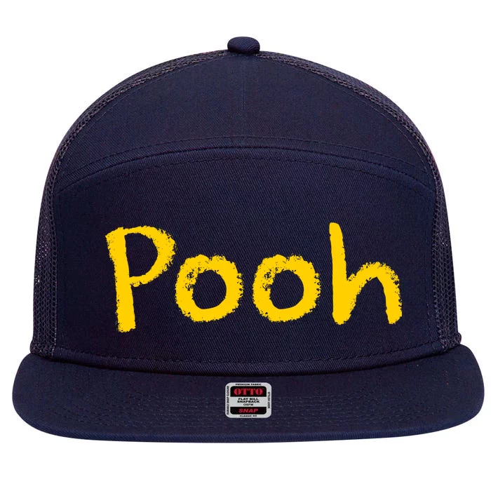 Pooh Halloween Costume 7 Panel Mesh Trucker Snapback Hat