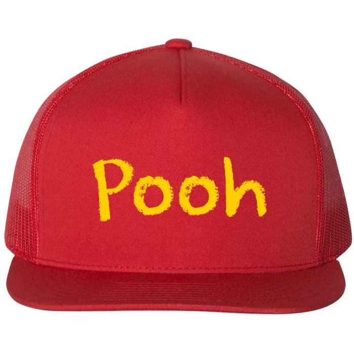 Pooh Halloween Costume Flat Bill Trucker Hat
