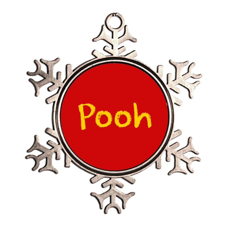 Pooh Halloween Costume Metallic Star Ornament