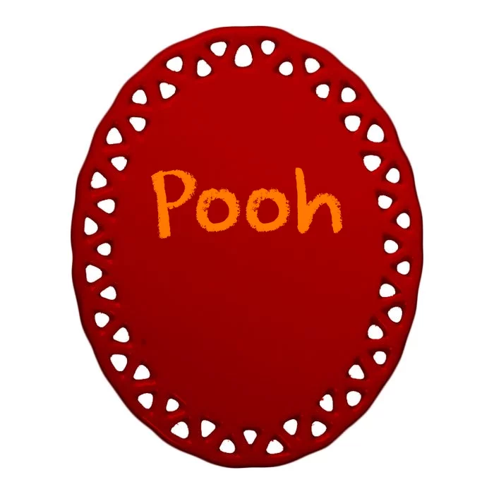 Pooh Halloween Costume Oval Ornament