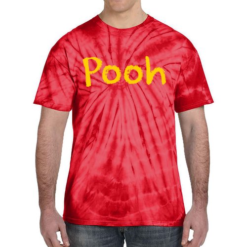 Pooh Halloween Costume Tie-Dye T-Shirt