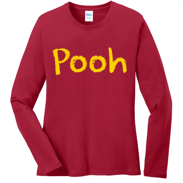 Pooh Halloween Costume Ladies Missy Fit Long Sleeve Shirt