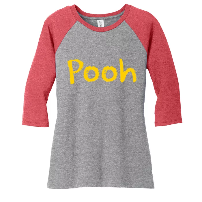 Pooh Halloween Costume Women's Tri-Blend 3/4-Sleeve Raglan Shirt