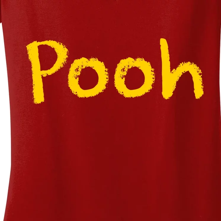 Pooh Halloween Costume Women's V-Neck T-Shirt