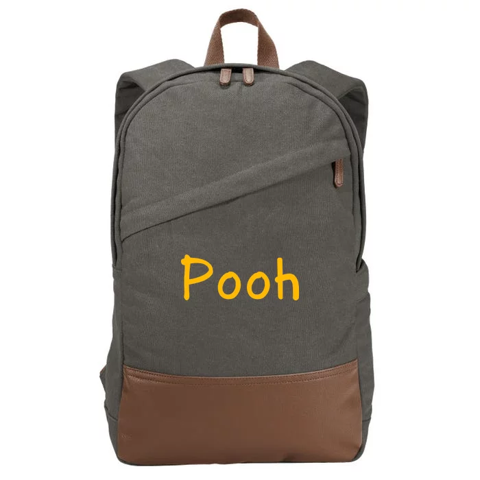 Pooh Nickname Cotton Canvas Backpack