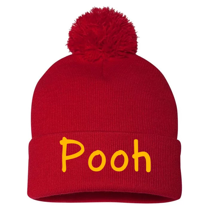 Pooh Nickname Pom Pom 12in Knit Beanie