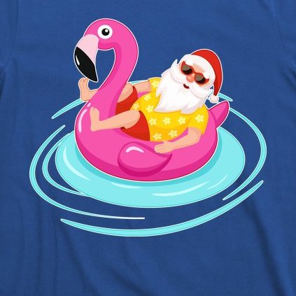 Pool Party Santa Christmas in July T-Shirt