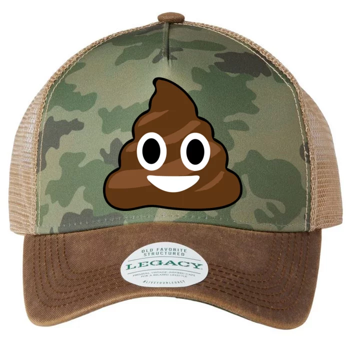 Poop Emoji Smiley Face Logo Legacy Tie Dye Trucker Hat