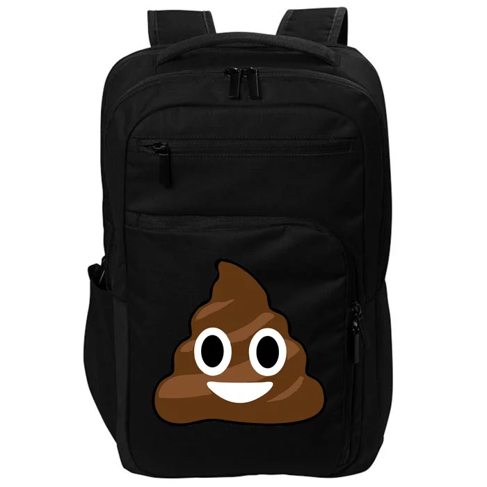 Poop Emoji Smiley Face Logo Impact Tech Backpack