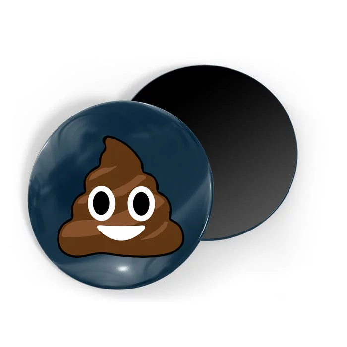 Poop Emoji Smiley Face Logo Magnet