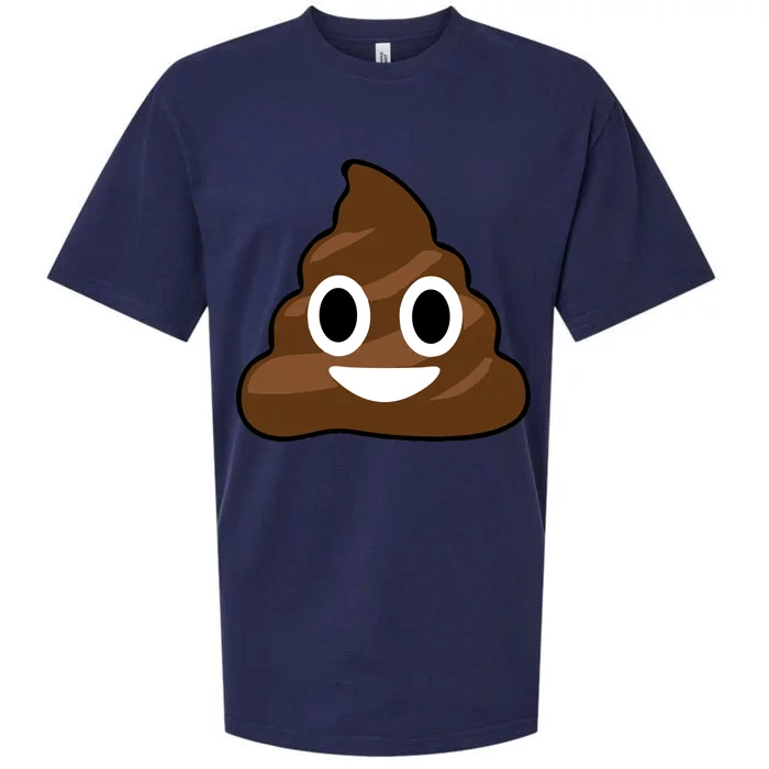 Poop Emoji Smiley Face Logo Sueded Cloud Jersey T-Shirt